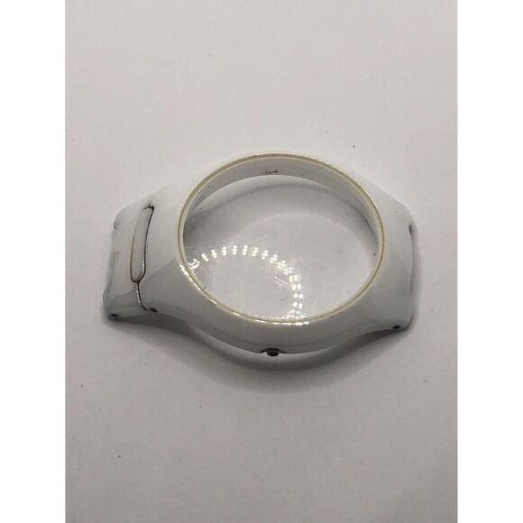 Michael Kors Watch Parts Case Only White Ceramic No Crystal 38mm GY390 - Picture 3 of 9